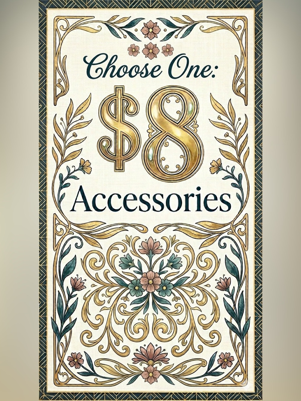 Choose One: $8 Accessories